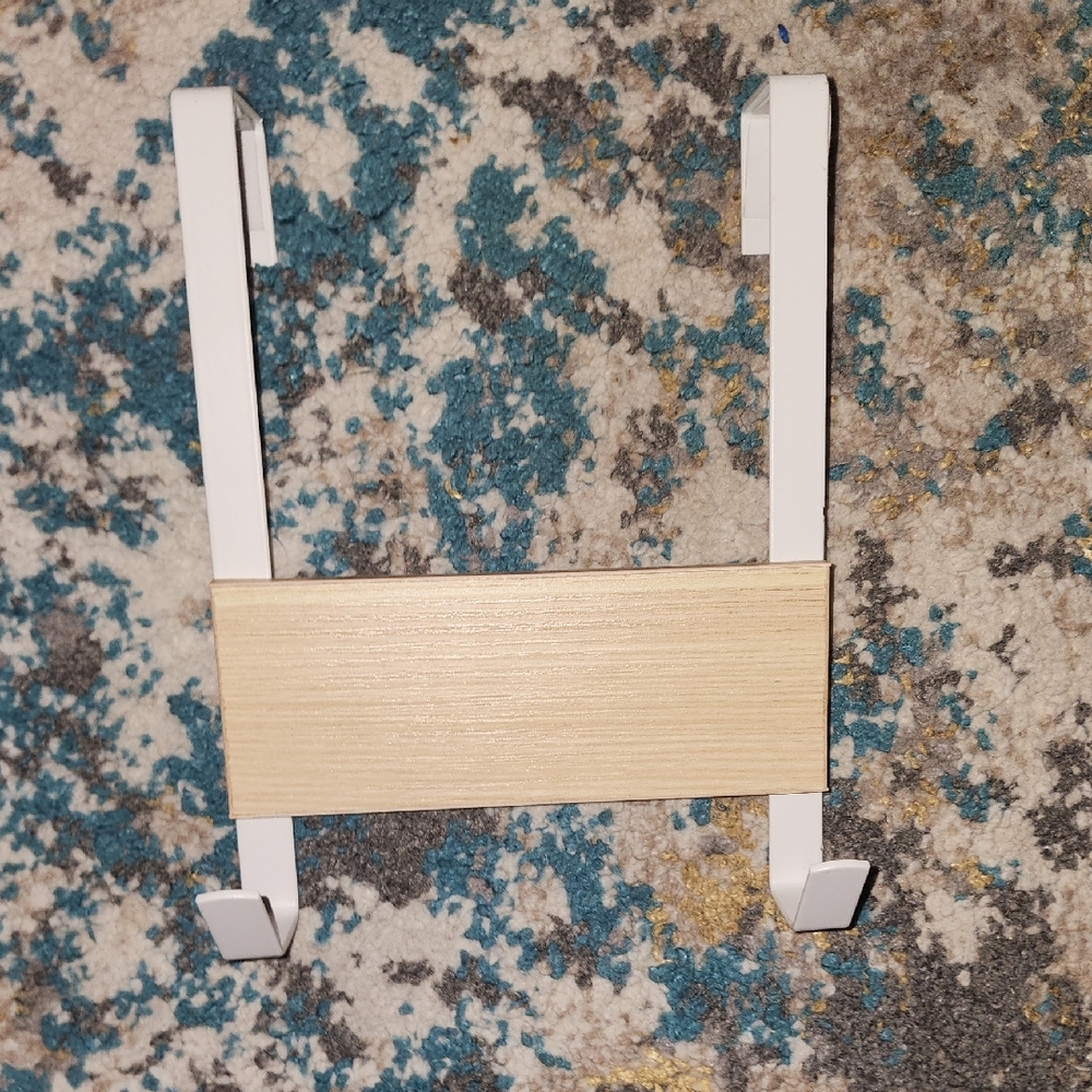 Modern White and Tan Wall Hook